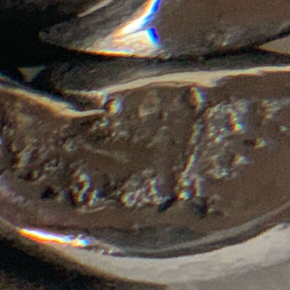 Abstract twisted silver tube earrings screw back mid century modern jetsons age - Picture 6 of 7